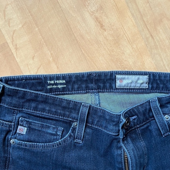 AG Jeans 360 Contour The Pima Mid-Rise Cigarette Jeans size 25R - Picture 3 of 5